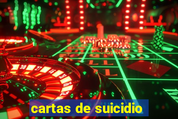 cartas de suicidio